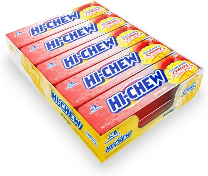 Hi-Chew Mango Chewy Candy Sticks (Pack of 10) - Image 1